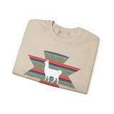 Andean Llama Fiesta Illustration Unisex Sweatshirt