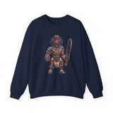 Obsidian Blade Fighter Pixel Art Unisex Sweatshirt