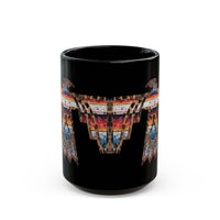 Fiesta Thunderbird Serape Illustration Black Mug