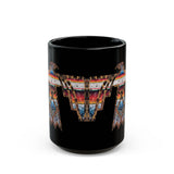 Fiesta Thunderbird Serape Illustration Black Mug
