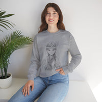 Brave Inca Girl Ink Warrior Portrait Unisex Sweatshirt