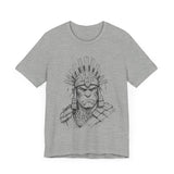 Inca Warrior Hand Drawn Tribal Portrait Unisex T-Shirt