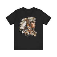 Aztec Jaguar Warrior Woman Watercolor Unisex T-Shirt