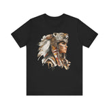 Aztec Jaguar Warrior Woman Watercolor Unisex T-Shirt