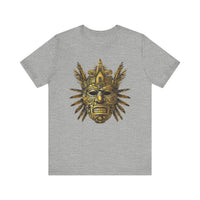 Aztec Golden Feather Headdress Mask Unisex T-Shirt