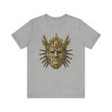 Aztec Golden Feather Headdress Mask Unisex T-Shirt