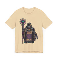 Cyber Temple Techno Priest Pixel Art Unisex T-Shirt