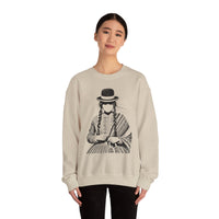 Distress Peruvian Traditional Woman Unisex Sweatshirt