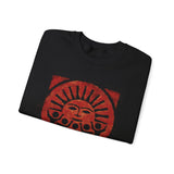 Radiant Tribal Sun Worship Inca Style Unisex Sweatshirt