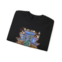 Aztec Turquoise Cactus Desert Landscape Unisex Sweatshirt