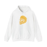 Aztec Feathered Skull Fiesta Illustration Unisex Hoodie