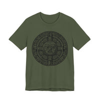 Sacred Aztec Calendar Face Unisex T-Shirt