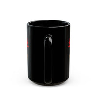 Aztec Warrior Head Illustration Black Mug