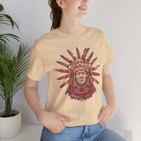 Aztec Sun Chief Feather Headdress Unisex T-Shirt
