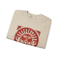 Radiant Tribal Sun Worship Inca Style Unisex Sweatshirt