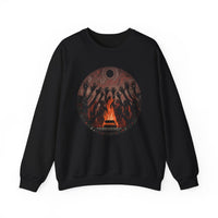 Sacred Fire Tribal Ceremony Glyph Style Unisex Sweatshirt