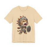 Fierce Chibi Jaguar Warrior Mayan Style Unisex T-Shirt