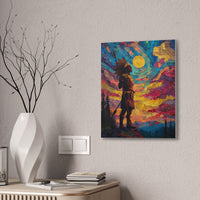 Sunrise Spirit of the Aztec Warrior Canvas