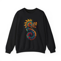 Aztec Serpent God Quetzalcoatl Modern Tribal Style Unisex Sweatshirt
