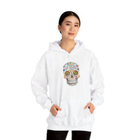 Neon Circuit Aztec Skull Cartoon Style Unisex Hoodie