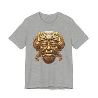 Aztec Golden Solar Deity Mask Unisex T-Shirt