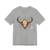 Western Longhorn Cosmic Totem Illustration Unisex T-Shirt