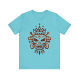 Ah Puch Mayan Skull Crown Glyph Style Unisex T-Shirt