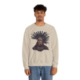 Tribal Feather Headdress Warrior Unisex Sweatshirt
