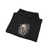 Urban Feather Headdress Graffiti Unisex Hoodie