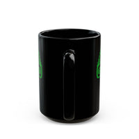 Mesoamerican Chameleon Symbol Black Mug
