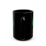 Mesoamerican Chameleon Symbol Black Mug