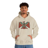 Aztec Solar Eagle Emblem Illustration Unisex Hoodie