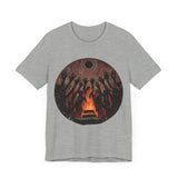 Sacred Fire Tribal Ceremony Glyph Style Unisex T-Shirt