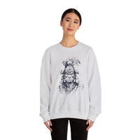 Fierce Inca Warrior Ink Illustration Unisex Sweatshirt