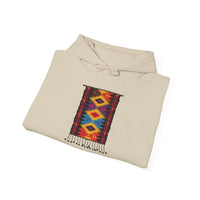 Indigenous Andean Geometric Textile Pattern Unisex Hoodie
