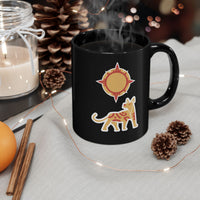 Xoloescuincle beneath the Sacred Sun Black Mug