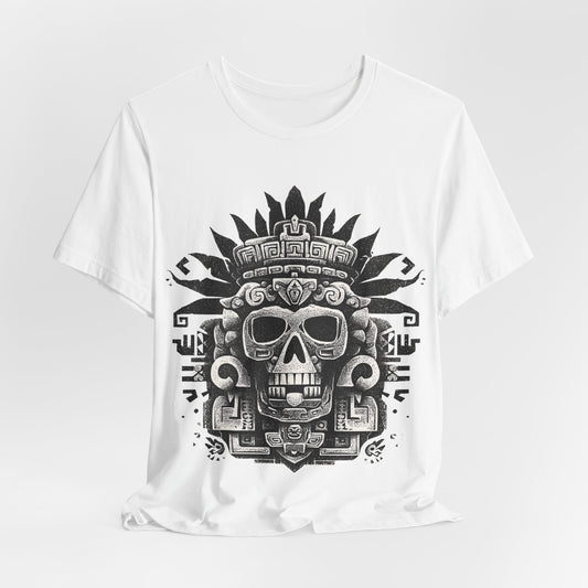 Ah Puch Death God Petroglyph Skull Unisex T-Shirt