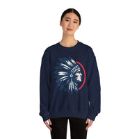 Tribal Visionary Chief Emblem Illustration Unisex Sweatshirt