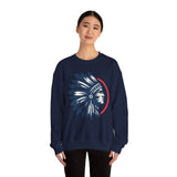 Tribal Visionary Chief Emblem Illustration Unisex Sweatshirt