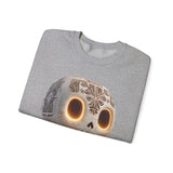 Glow-Eyed Aztec Skull Chibi Unisex Sweatshirt