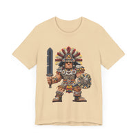 Aztec Blade Hero Pixel Art Unisex T-Shirt