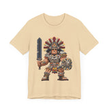 Aztec Blade Hero Pixel Art Unisex T-Shirt