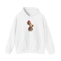Chibi Inca Empress on Llama Unisex Hoodie