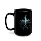 Mystical Inca Chaman Skull Bohemian Vibe Black Mug