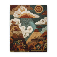 Tlaloc Rain Blessing Mural Canvas