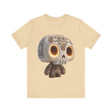 Glow-Eyed Aztec Skull Chibi Unisex T-Shirt
