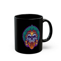Aztec Indian Death Skull Tattoo Style Black Mug