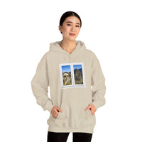 Funny Llama at the Window with Machu Picchu View Unisex Hoodie