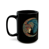 Mama Killa Moon Empress Tribal Crescent Black Mug
