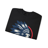 Tribal Visionary Chief Emblem Illustration Unisex Sweatshirt